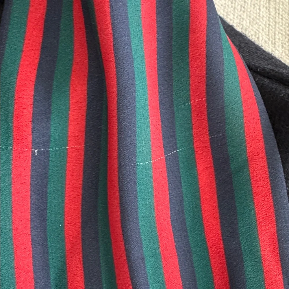 PICCOLA SPERANZA Navy Dress w/bow striped detailing, matching headband/socks 10. - Picture 12 of 13